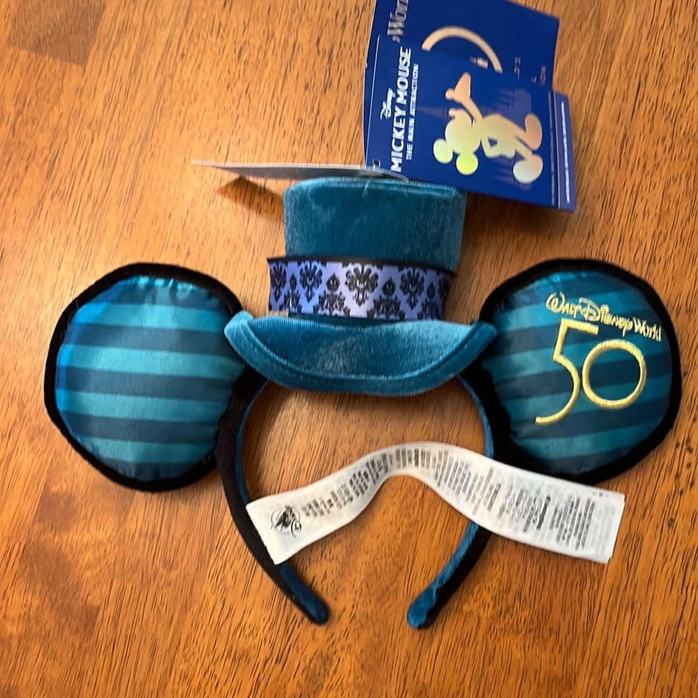 NWT Mickey Mouse The Main Attraction Haunted Mansion Minnie Ears